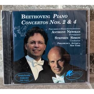 NEW Anthony Newman & Stephen Siimon CD Beethoven Piano Concerts Nos. 2 & 4